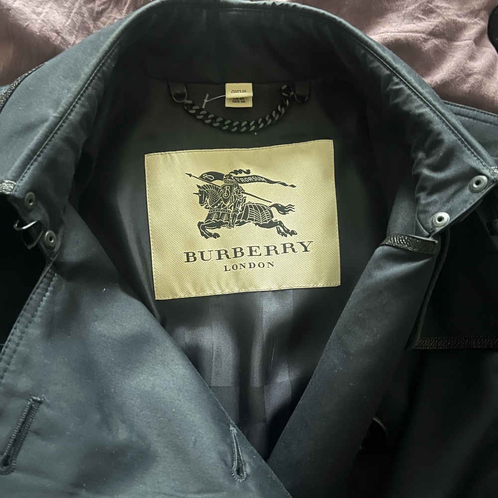 Burberry Navy Trench Coat
